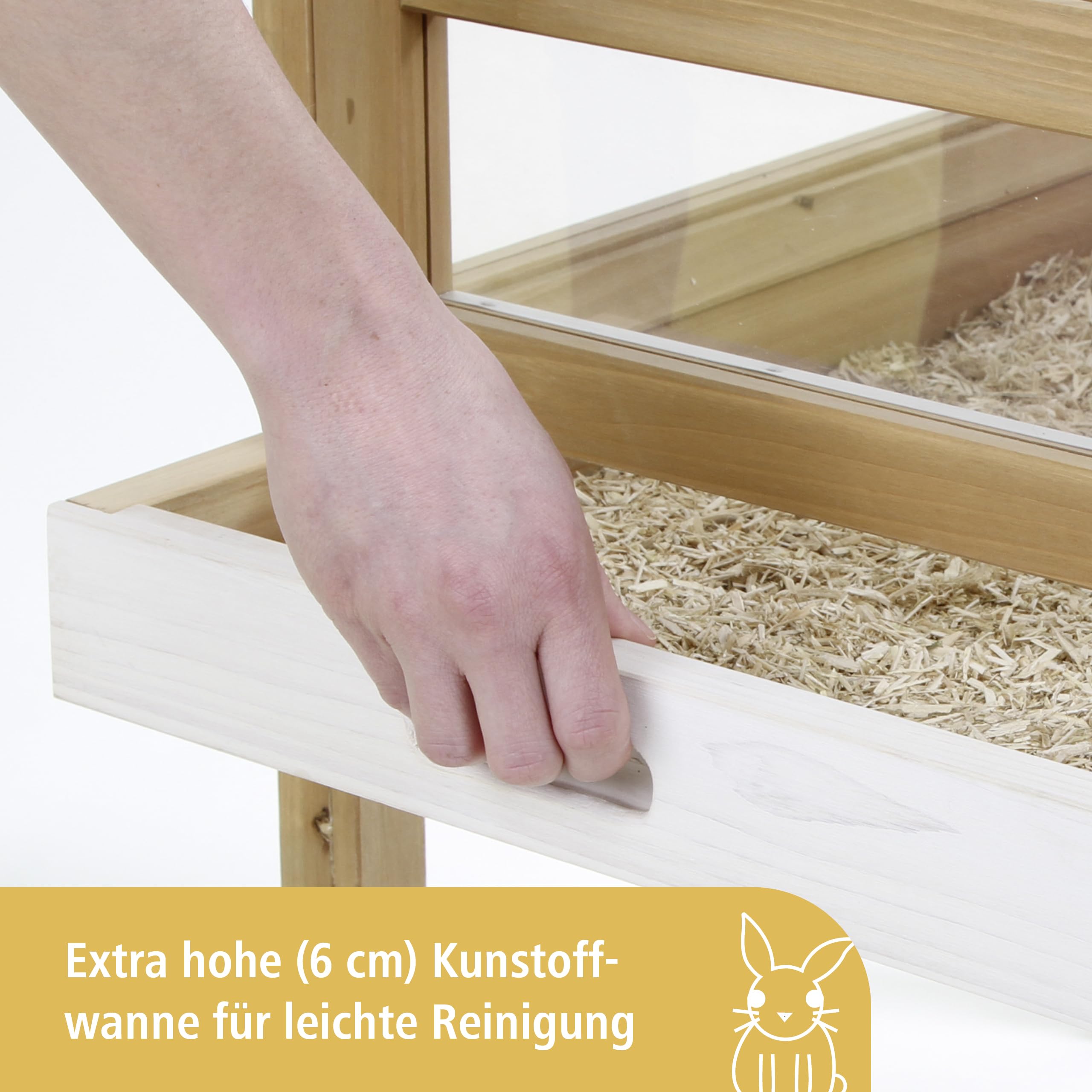 Kerbl Pet Indoor Deluxe Klatka dla Małych Zwierząt, Brązowy, 115 x 60 x 92.5 cm