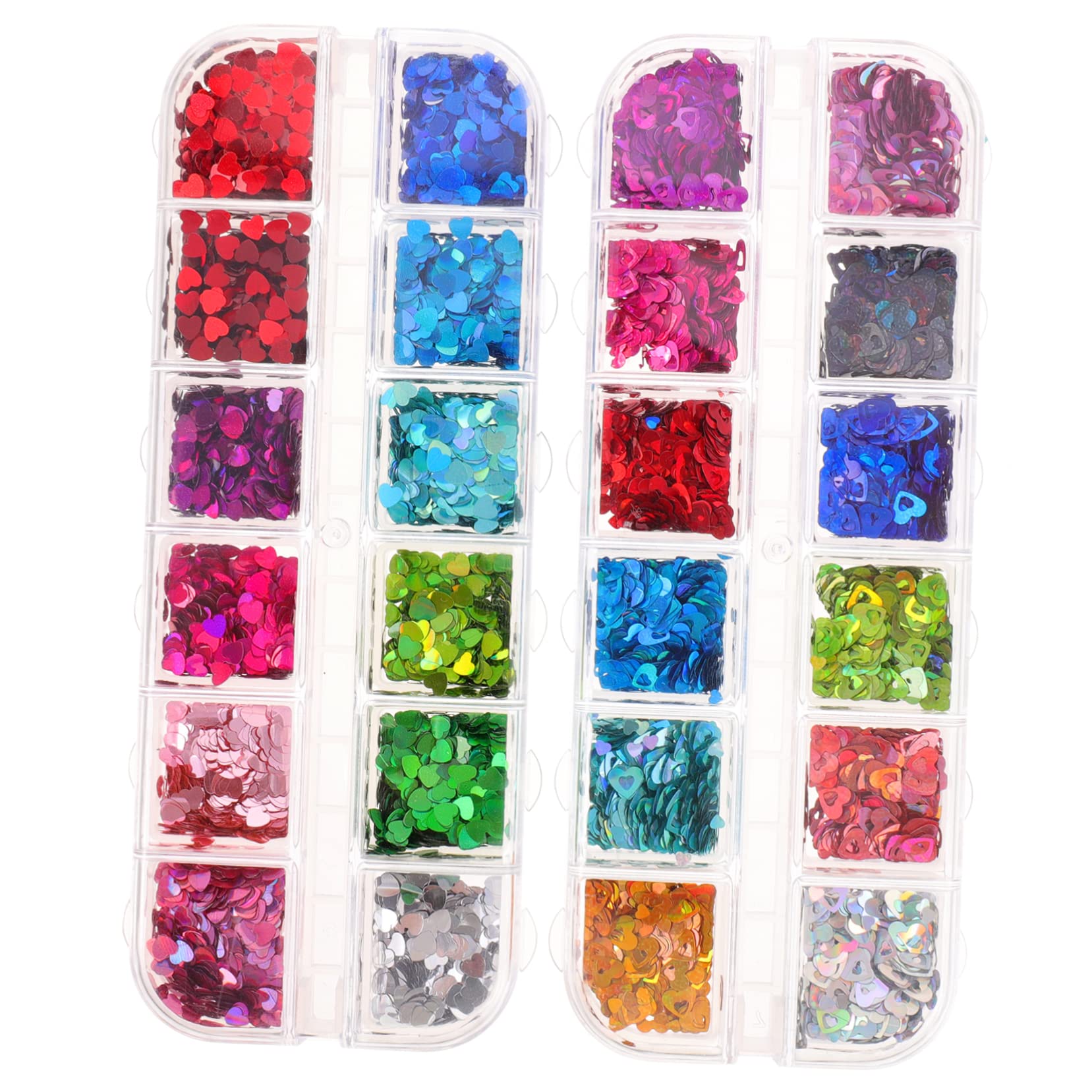 minkissy Decorazioni Unghie 8 Scatole Decorazione Delle Unghie Per Unghie Per Nail Art Gioielli Per Unghie Per Nail Art Forniture Per Unghie Ornamento Del Cuore Kit De Uñas Trucco Alieno