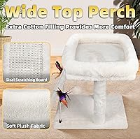 Vista 3 de TWDEPART Árbol para Gatos Torre para Gatos con Poste Rascador para Gatos de Interior, Centro de Actividades Árbol de Escalada Muebles para Gatos