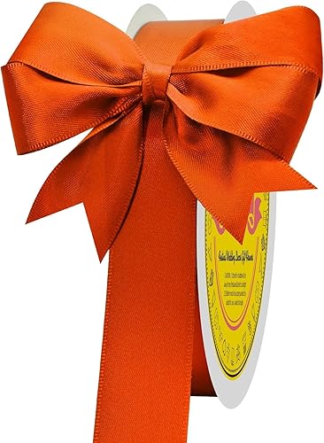 Miniatura 1087 de Cinta de satén verde esmeralda de doble cara de 1-1/2 pulgadas x 50 yardas, cinta de poliéster verde esmeralda para envolver regalos, muy adecuada