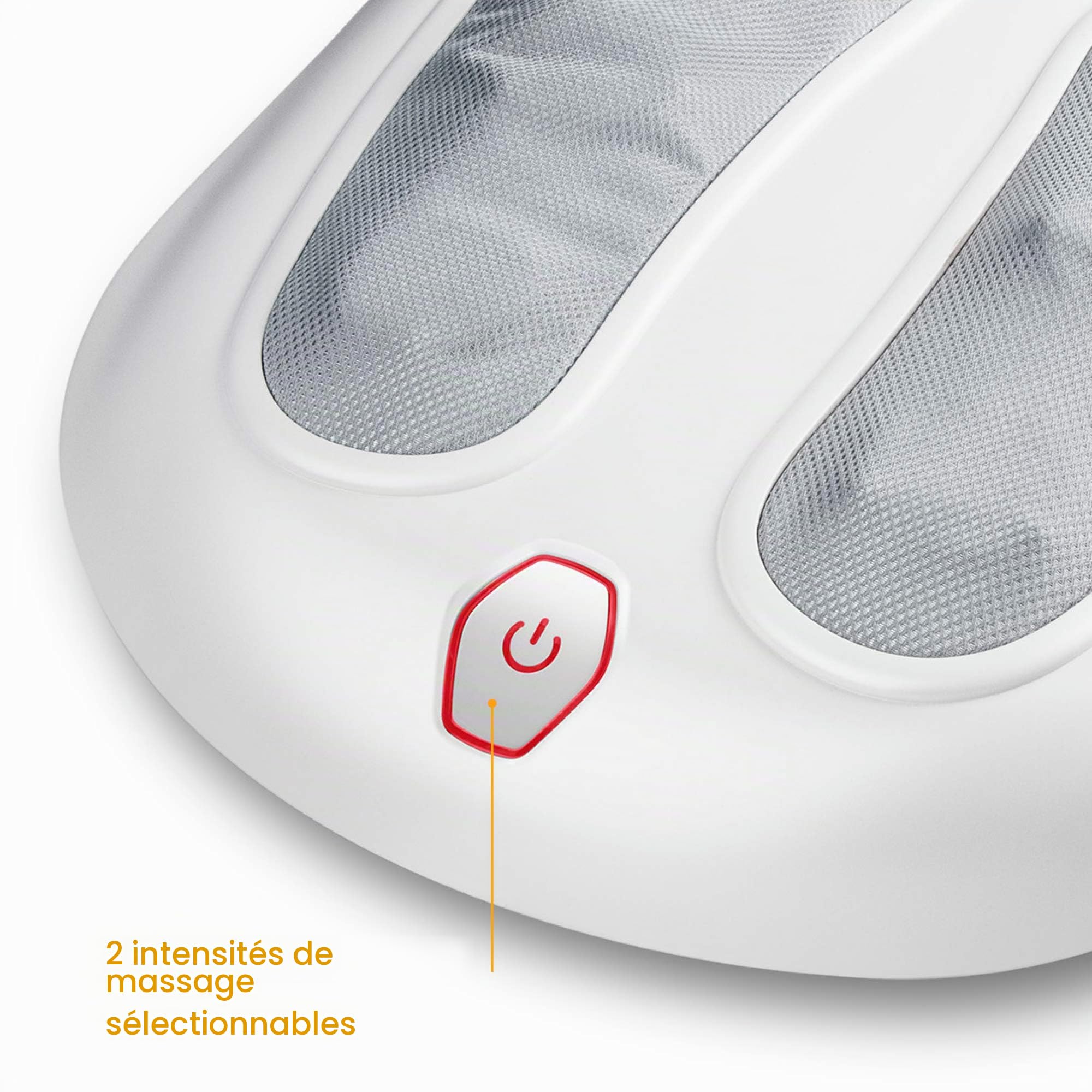 medisana FM 883 masseur de pieds shiatsu avec fonction chaleur | appareil de massage électrique pour pieds et dos, 18 têtes de massage, fonction lumière rouge, 2 vitesses