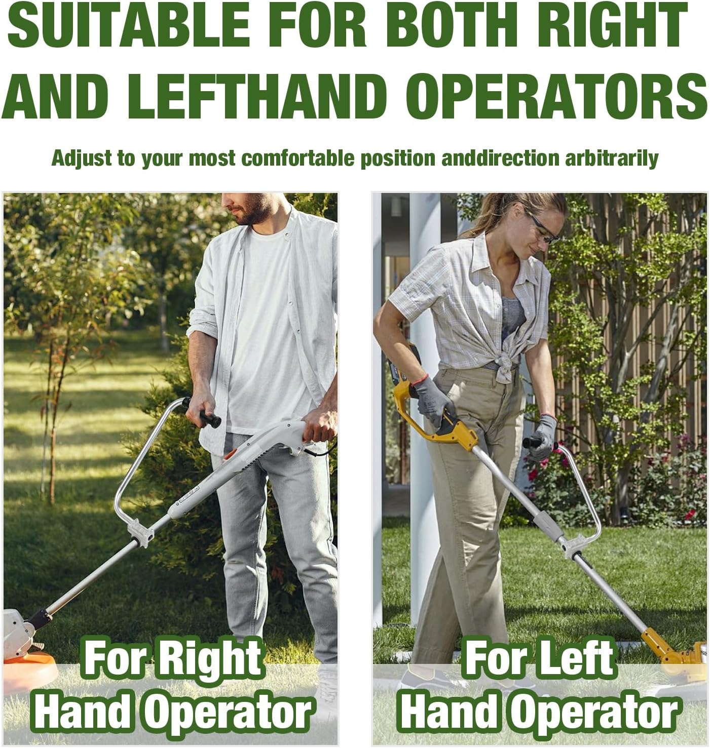 Ergonomic Weed Eater Handle Extension - Back Saver Trimmer Grip for Lawn Care and Landscaping, Durable Weedeater Handle for Comfortable Use
