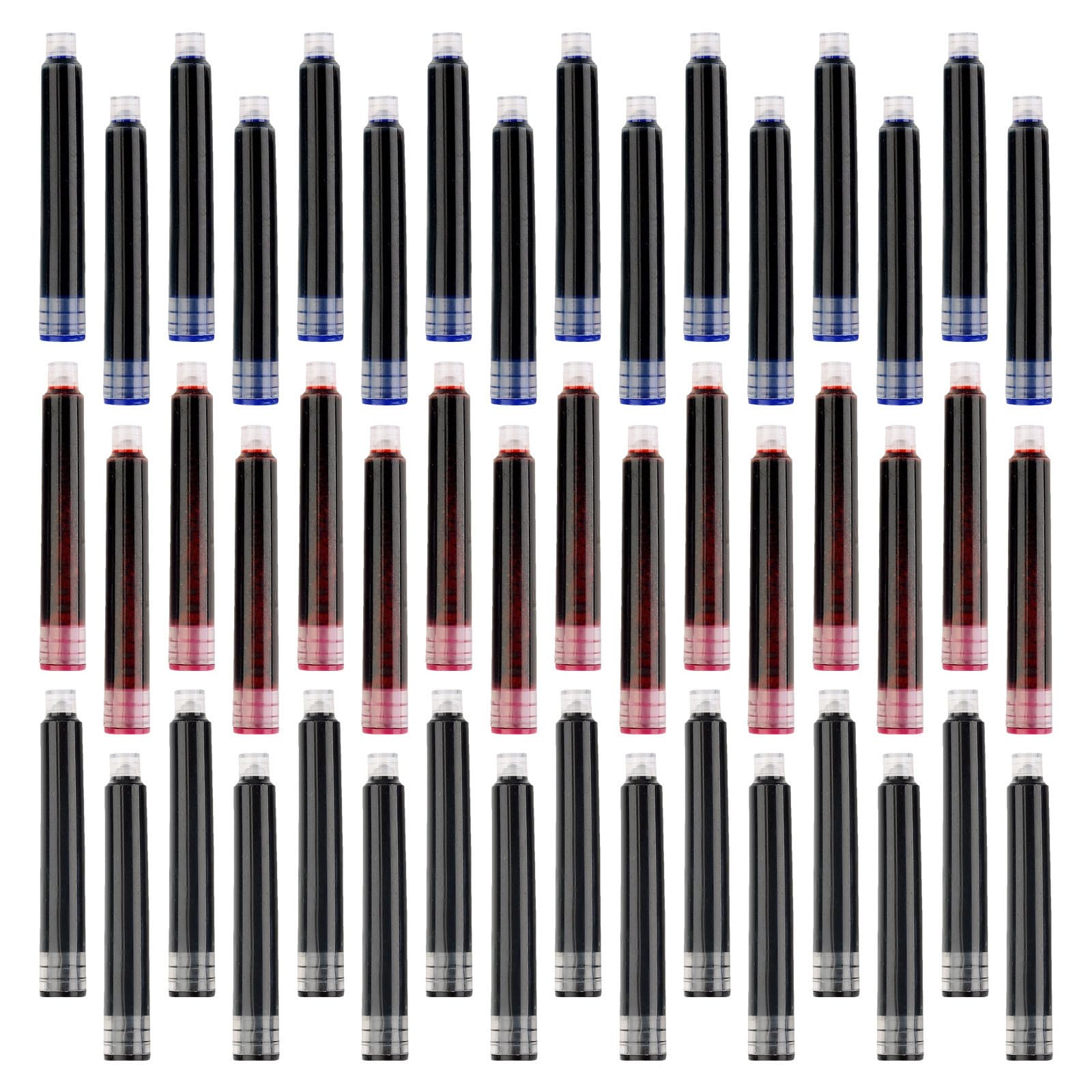 450 Pièces Cartouches D'encre Universelles Encre Stable en Plastique et Capacité Suffisante pour Stylo Plume 3,4 Mm pour Examens et Réunions