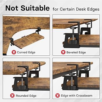 Amazon.com : BONTEC KMT01 Under Desk Keyboard Tray, Pull-Out