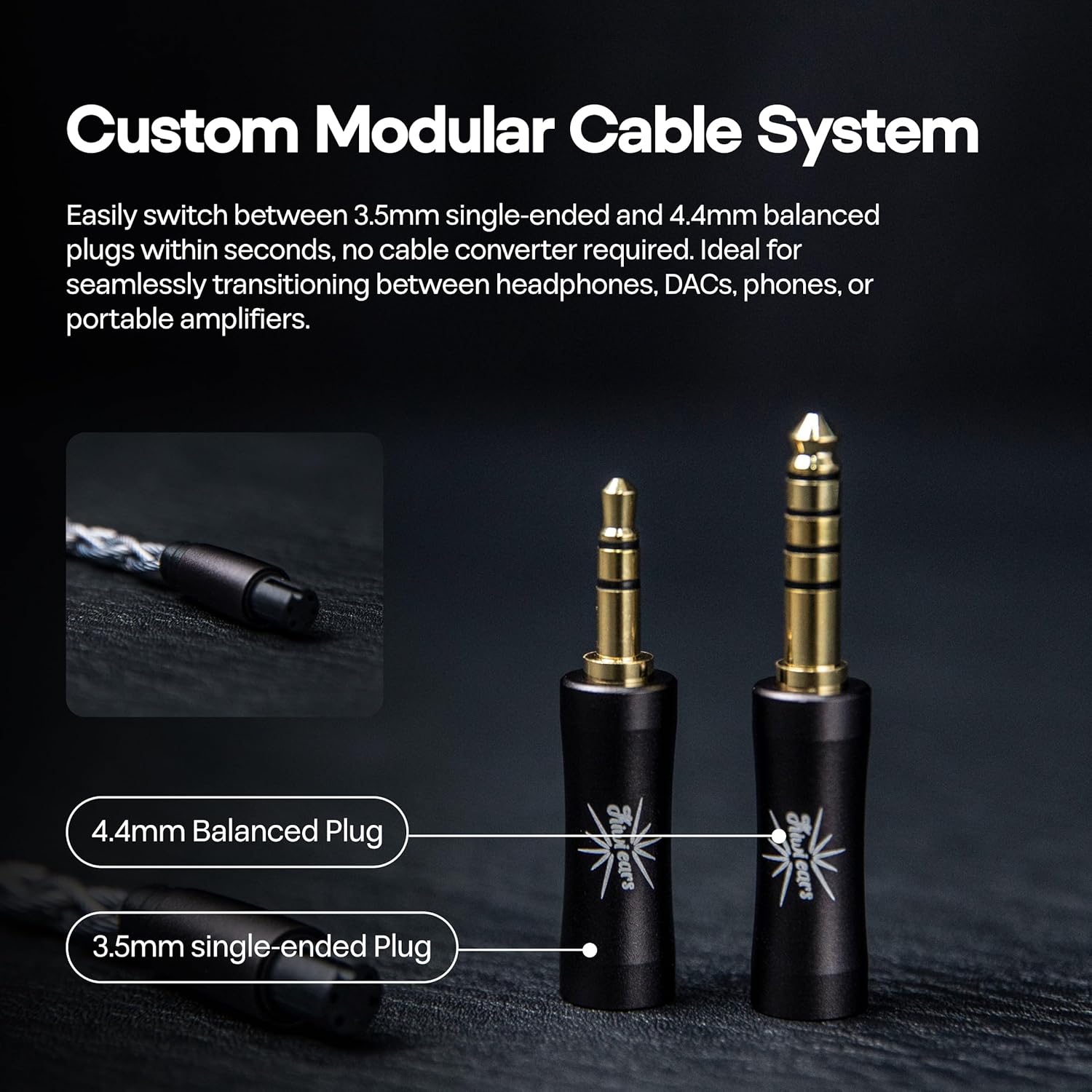 Linsoul Kiwi Ears Astral 1DD+6BA Hybrid in Ear Monitor, Wired Earbuds, HiFi Studio Recording &Mixing Earphone, Portable Gaming IEMs for Professional Music Engineers Audiophiles (Blue)