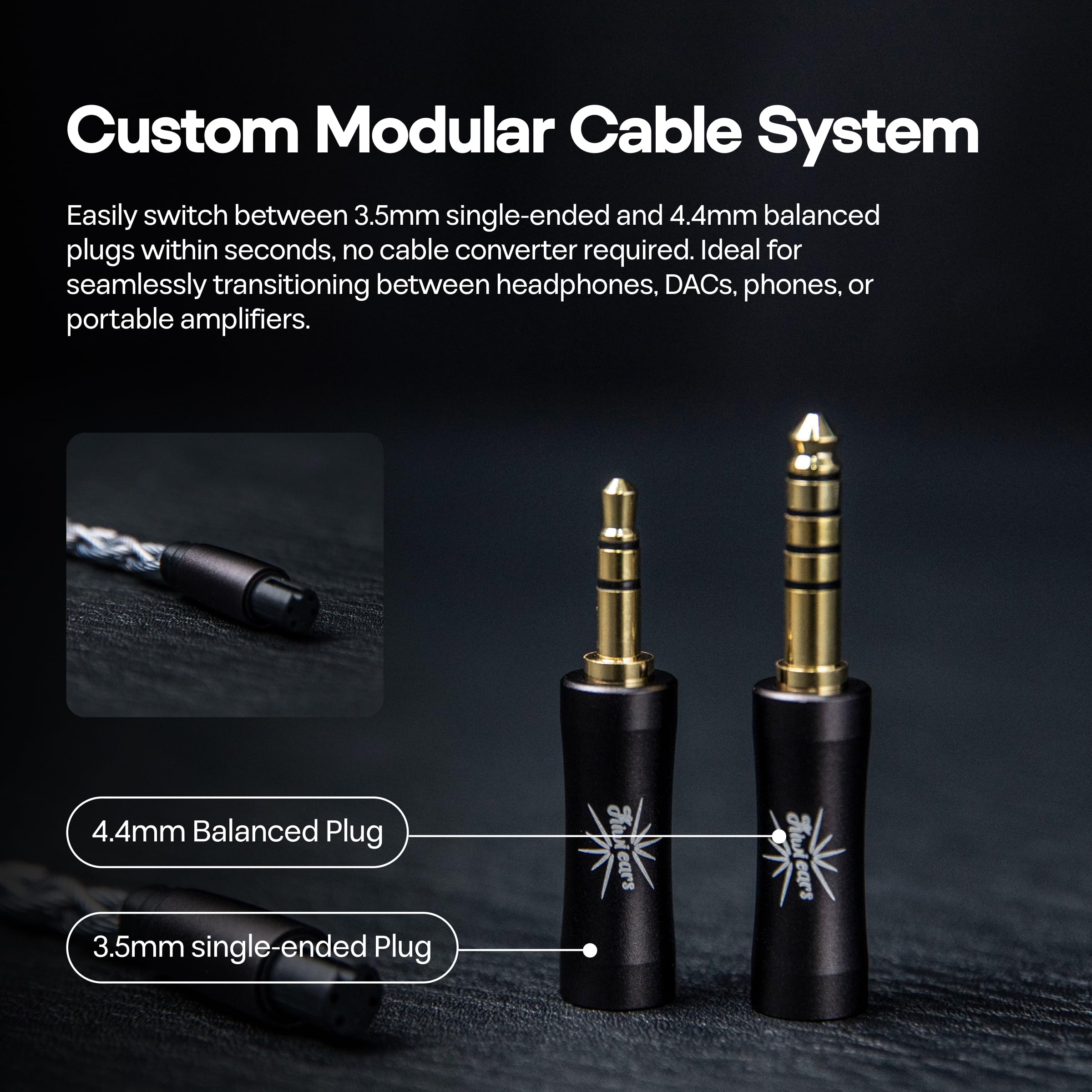 LINSOUL Kiwi Ears Astral In-Ear-Monitor, 1DD+6BA Hybrid-Ohrhörer, HiFi-Studio-Aufnahme- und Mischkopfhörer, Tragbare Gaming-IEMs für Professionelle Musikingenieure und Audiophile (Blau)