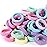 Qarwayoc Mini Hair Ties for Baby Girls, Seamless Kids Girls Hair Ties Bands, Soft Small Baby Ponytail Holders, Toddler Elastic Hair Holders No Damage, 5 Colors