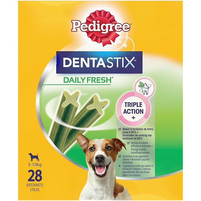 Foto 2 de 8 de Mars Pedigree Dentastix Fresh - Friandises pour Petit Chien, 112 bâtonnets à mâcher pour l'hygiène…