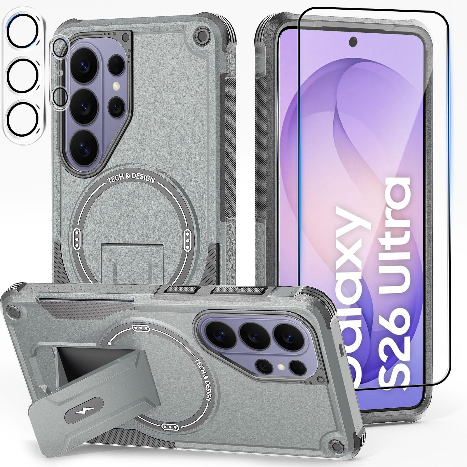 Leedia Magnetisch Hülle Kompatibel mit Samsung Galaxy S26 Ul