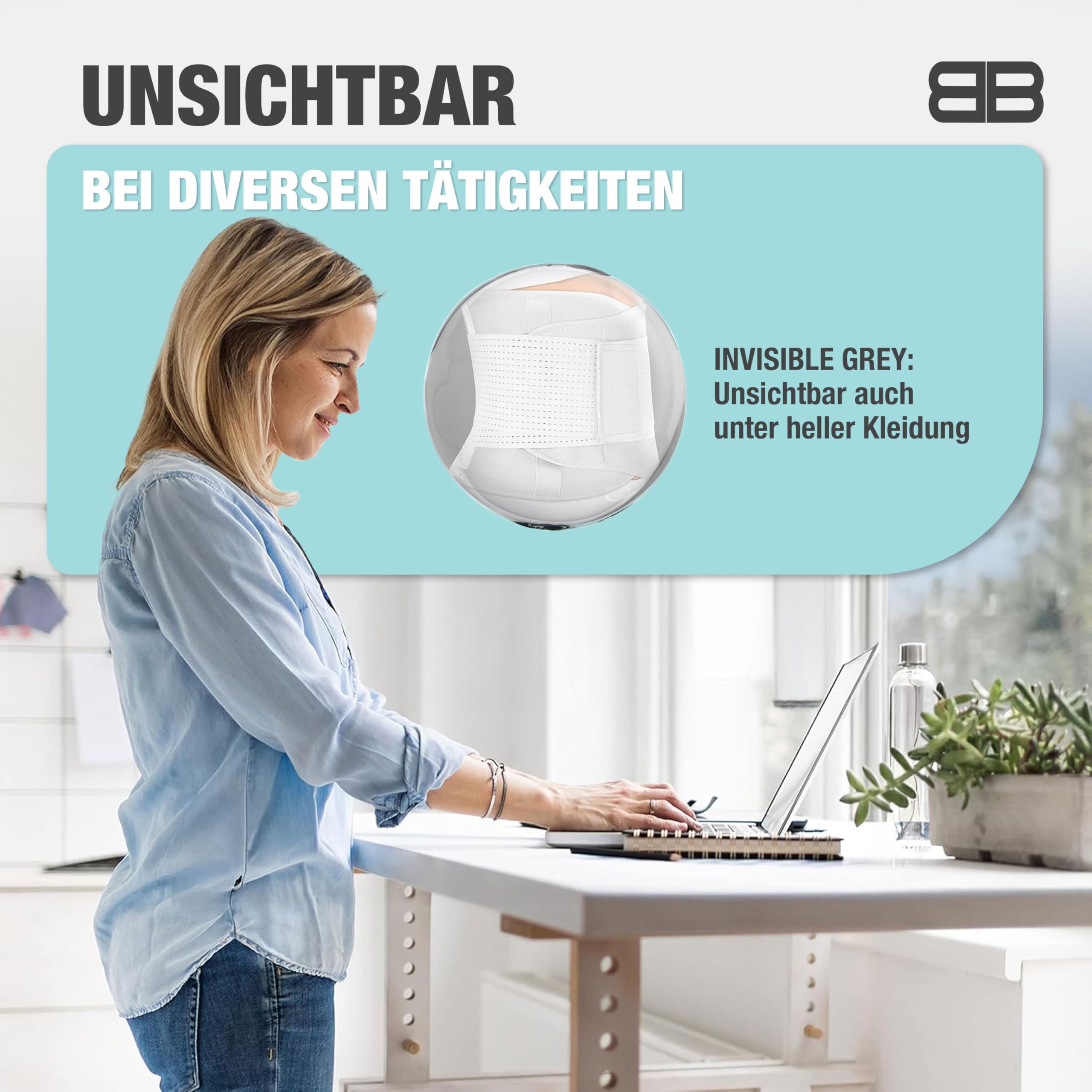 BACK BODYGUARD Rückenstützgürtel - Nierengurt - Orthogürtel - Nierenwärmer Herren und Frauen - Rückengurt - Rückenbandage - Ortho Gürtel Isg - Rückenstütze - Ischias Gürtel (Schwarz, XL)