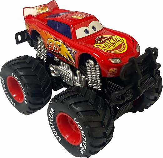 12 Styles Movie Cars 3 Black Storm Jackson McQueen Curz Mater Giant Wheels Cars 1:55 Diecast Vehicles Toys Set Children Car Toy (Lightning McQueen)