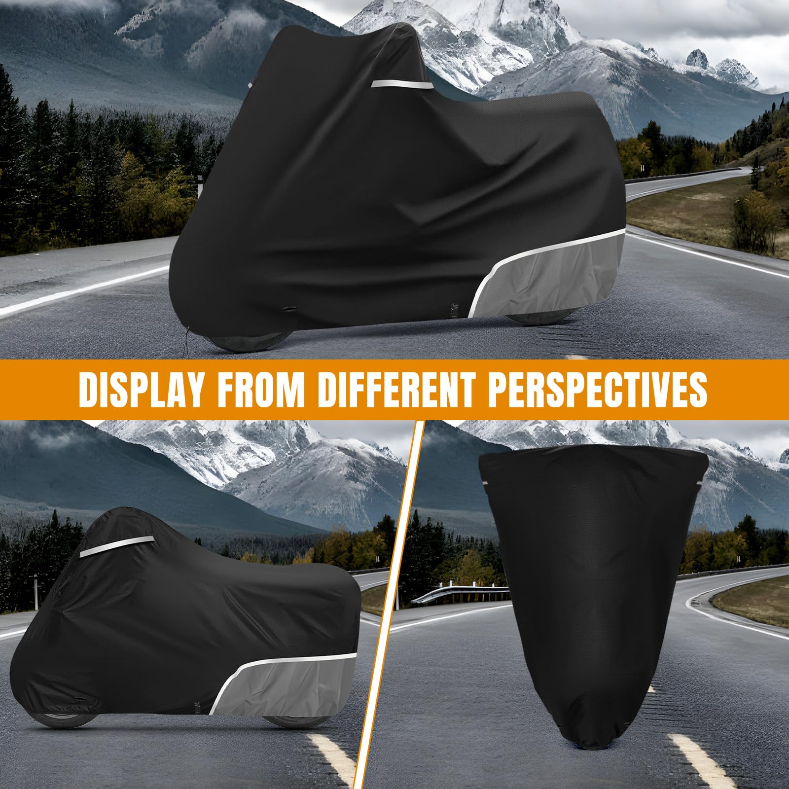 Motorradabdeckung Outdoor passend für Simson s51, 420D Oxford-Stoff | Wasserdicht Motorrad Abdeckplane Garage Wetterfest Outdoor Motorrad Abdeckung Plane