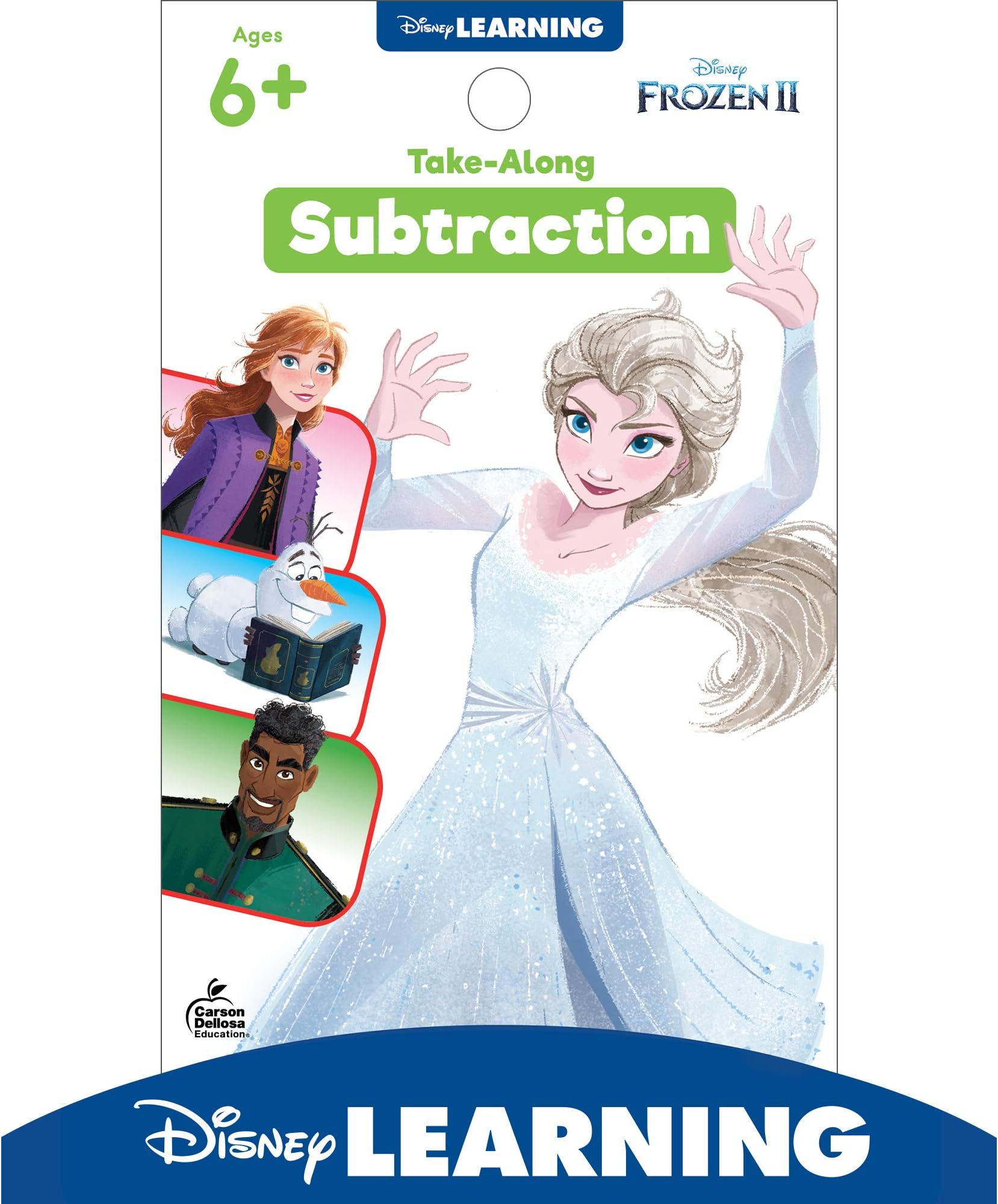 Disney Learning Take-Along Subtraction Math Workbook, Frozen 2 Math Activity Book for Kids Ages 6+ With Puzzles, Mazes, Coloring & More, Kindergarten & 1st Grade Math Workbooks (My Take-Along Tablet) Paperback – March 31, 2020