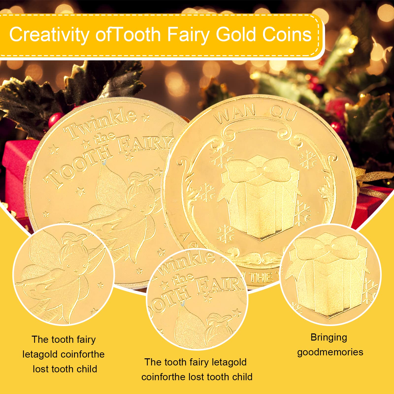 ZeiLaBang Zahnfee Set - 21-teiliges Geschenkset Mit Münzen, Urkunden & Aufklebern