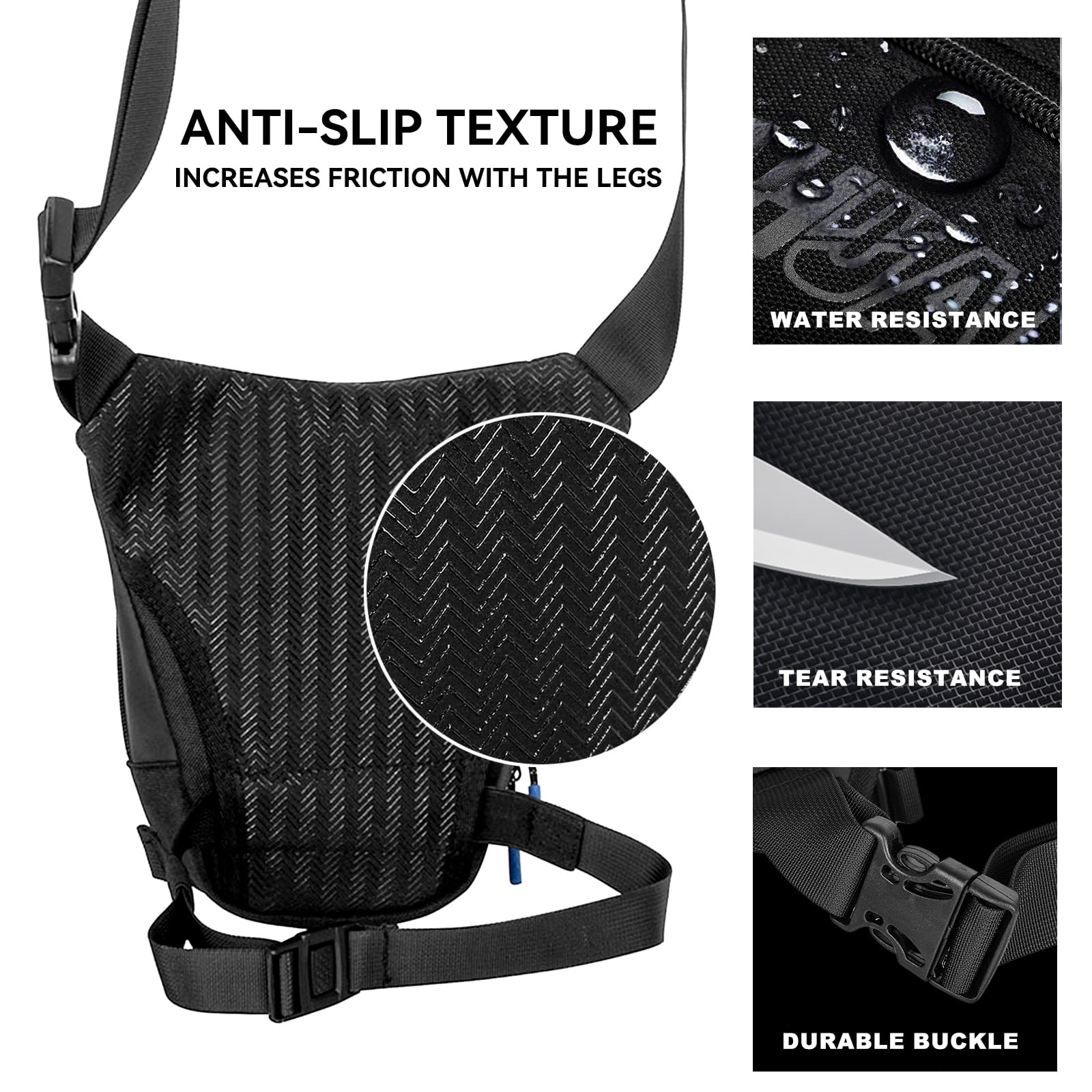 Borsa tattica da coscia per uomo,marsupio multiuso per moto,borsa da gamba,marsupio da coscia (YA692)