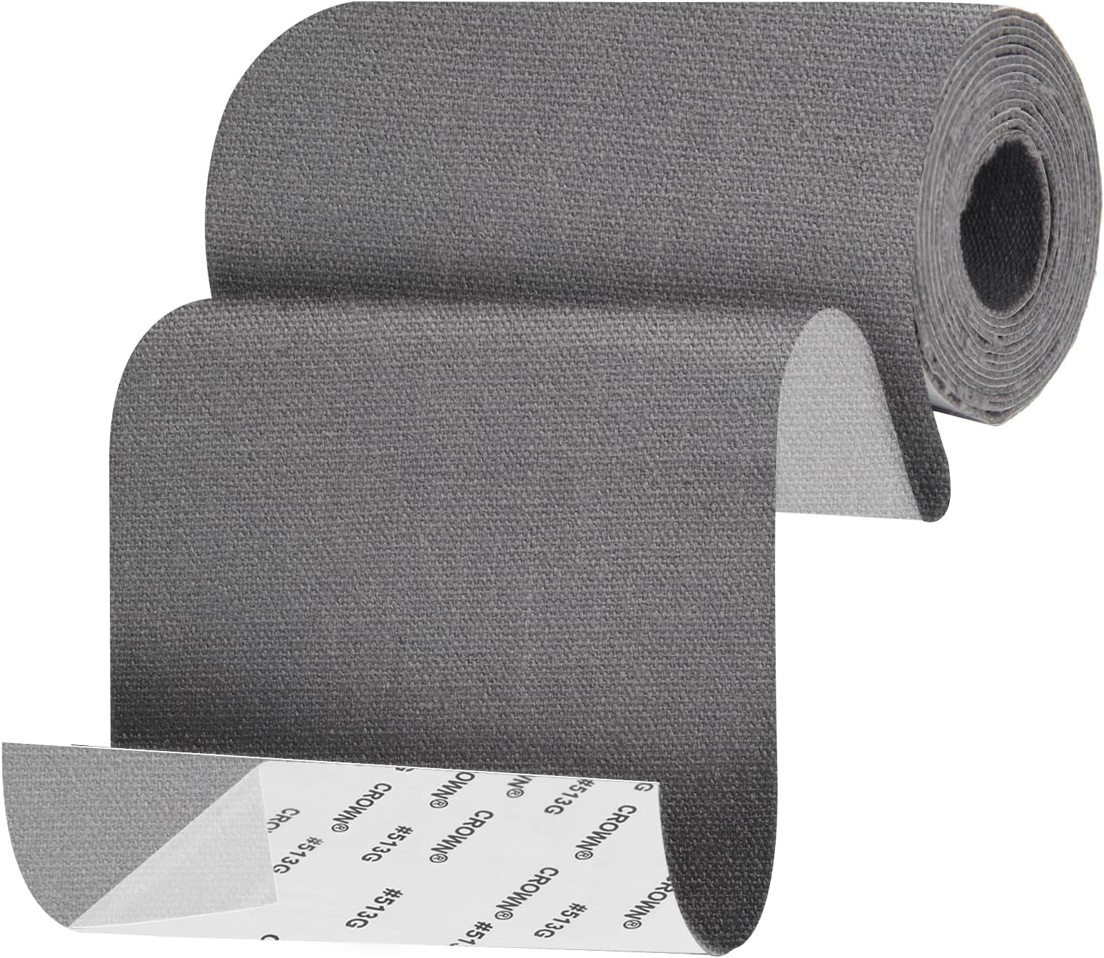 Canvas Patch 4 "x 60 ", Self-Adhesive Waterproof Canvas Patch Set for Repairing Tents, Couch, Boat Covers, Camping Chairs, Awnings, Car Seats.(Dark Gray)