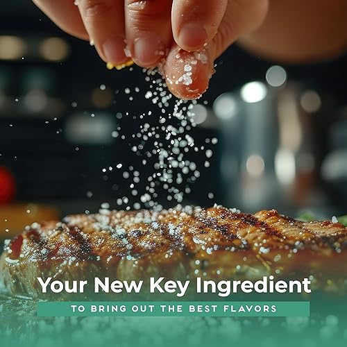 Miniatura 6 de Ocean's Taste Baja Sea Salt, Sal marina mineral baja de 1 libra, grano natural grueso, 4 veces más minerales que la sal celta, 30% menos de sodio,