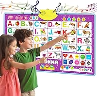 Vista 11 de QUOKKA Juguetes educativos para niños de 5 a 7 años - Tabla vertical de pared de aprendizaje ABC para niños pequeños de 3, 4 y 6 años, póster