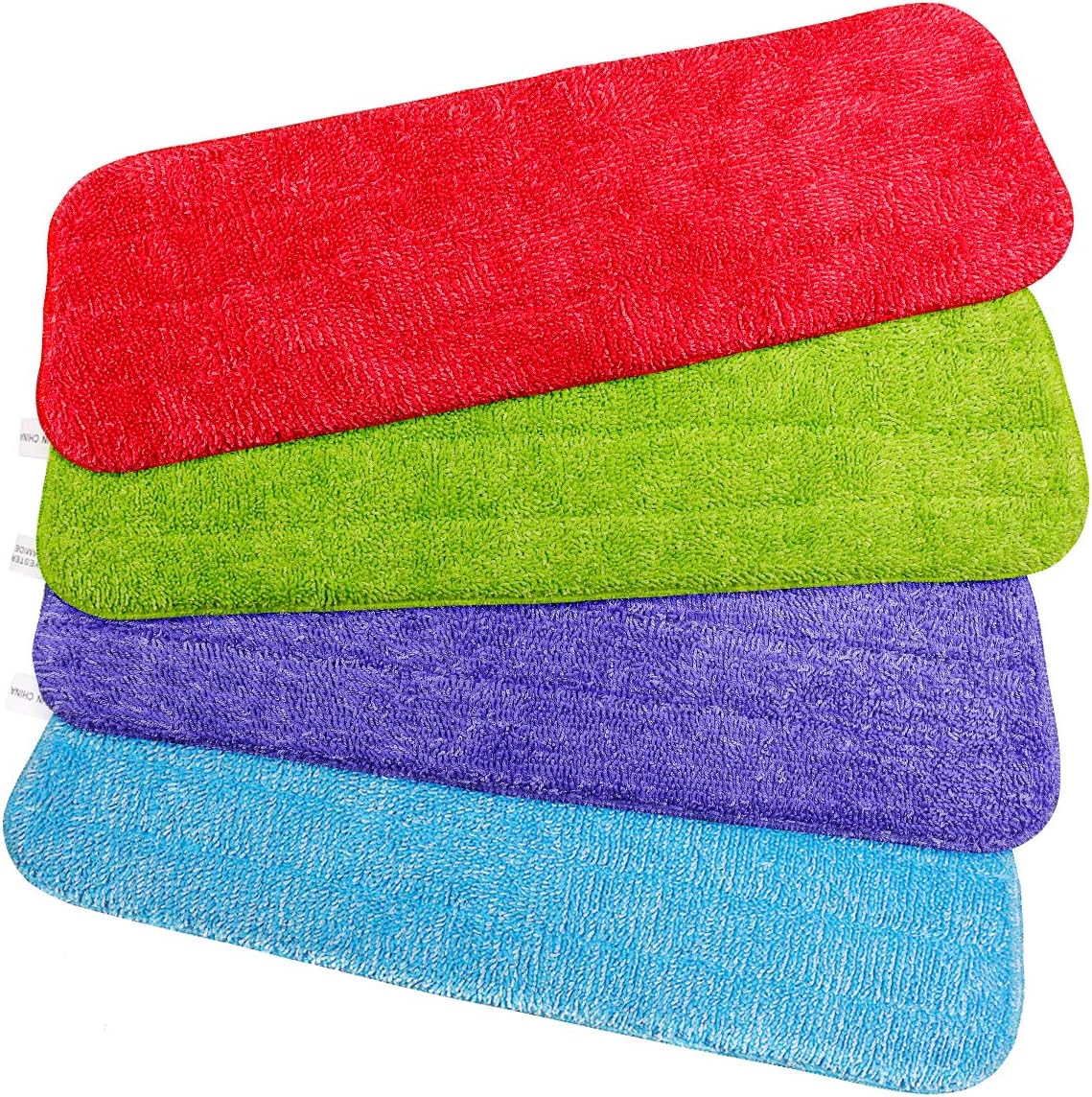 Ulable4 Pack Spray Mop Heads, Microfiber Replacement Reveal Mop Cleaning Pad Cleaning Heads for Wet and Dry Floor Cleaning, Great on all types of Hard Floor