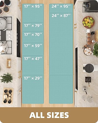 Miniatura 96 de Color&Geometry - Alfombras de cocina antideslizantes e impermeables Alfombra de cocina acolchada Alfombra antifatiga para pararse de 30 x 18