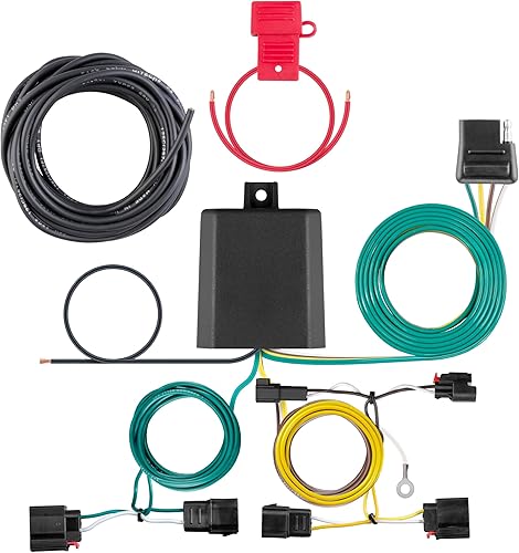 CURT 56426 Arnés de cableado de remolque personalizado de 4 pines para el lado del vehículo, se adapta a Jeep Grand Cherokee seleccionado