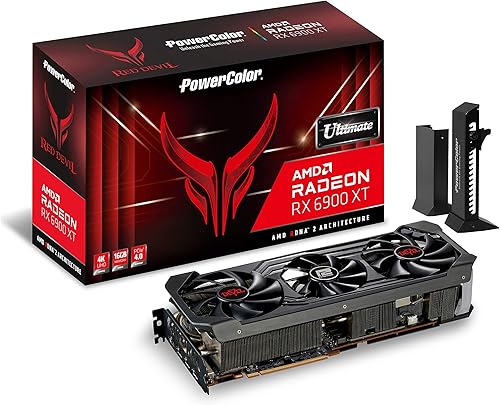 PowerColor Red Devil - Tarjeta gráfica AMD Radeon RX 6900 XT Ultimate Gaming con memoria GDDR6 de 16 GB alimentada por AMD RDNA 2 HDMI 21