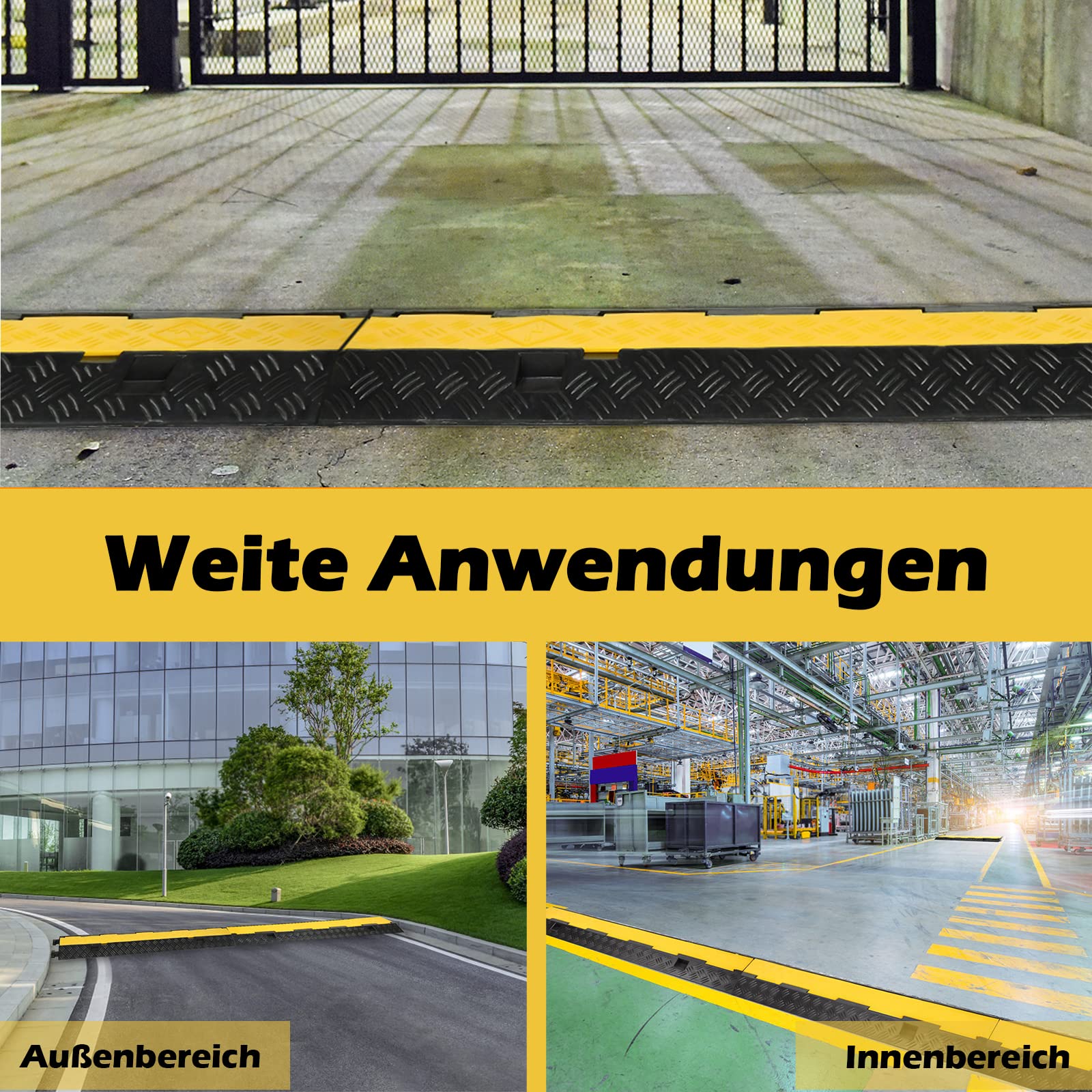 Kabelbrug van rubber met PVC-klep | Kabelbeschermbrug 1-5 kanalen tot
