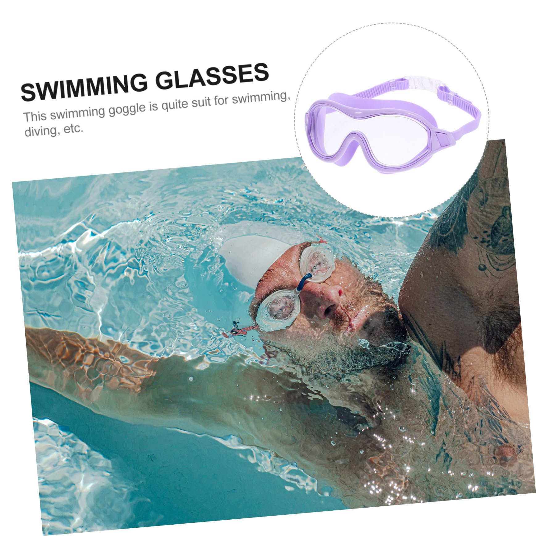 POPETPOP 4 Szt Wodoodporne Okulary Pływackie Gogle Do Pływania Okulary Pływackie Lekkie Sportowe Do Pływania Mężczyźni Kobiety Gogle