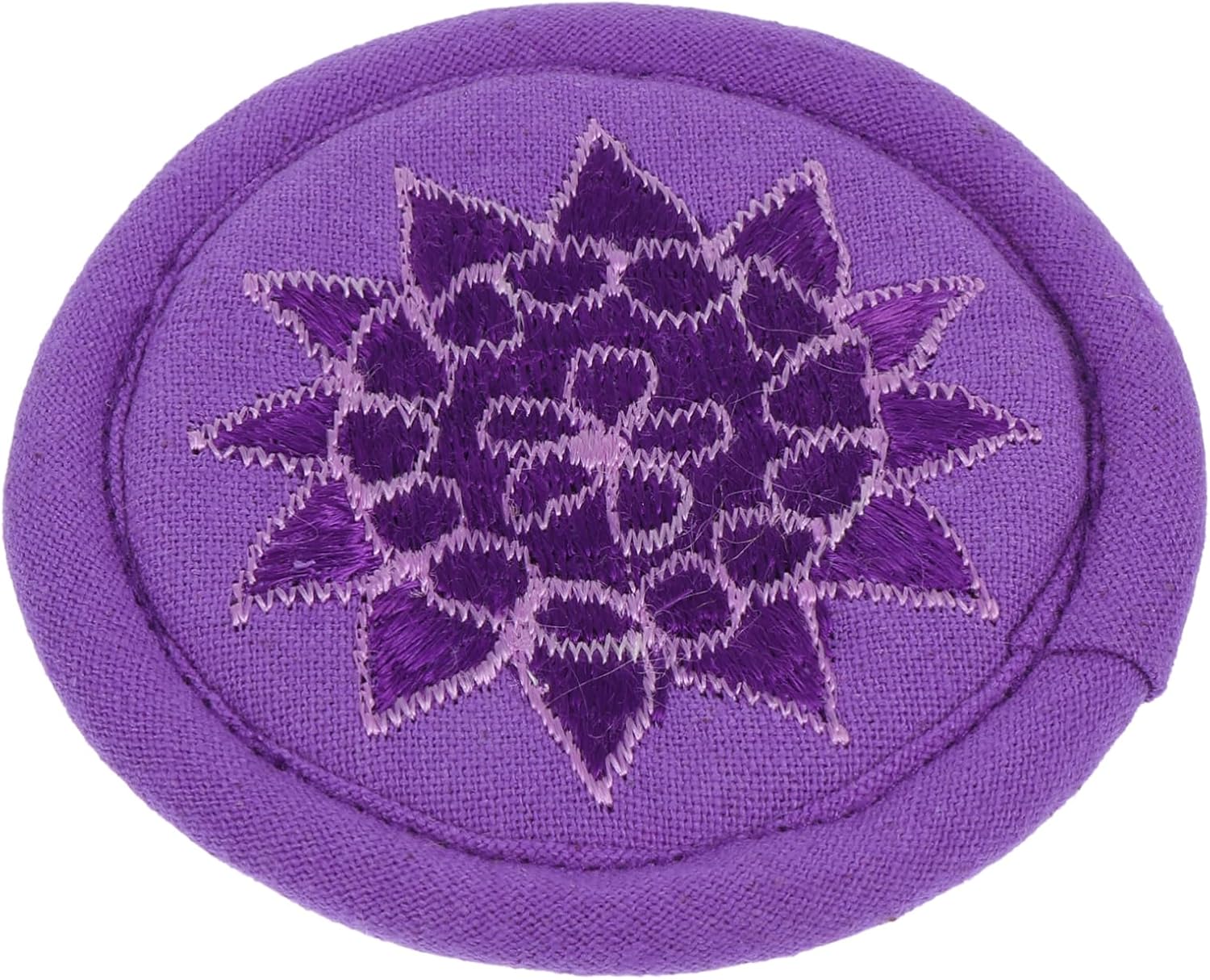 BESTonZON 1pc Handmade Singing Bowl Pad Embroidered Cushion for Meditation Small Purple for Studios and Buddhist Sound Bowl Decoration
