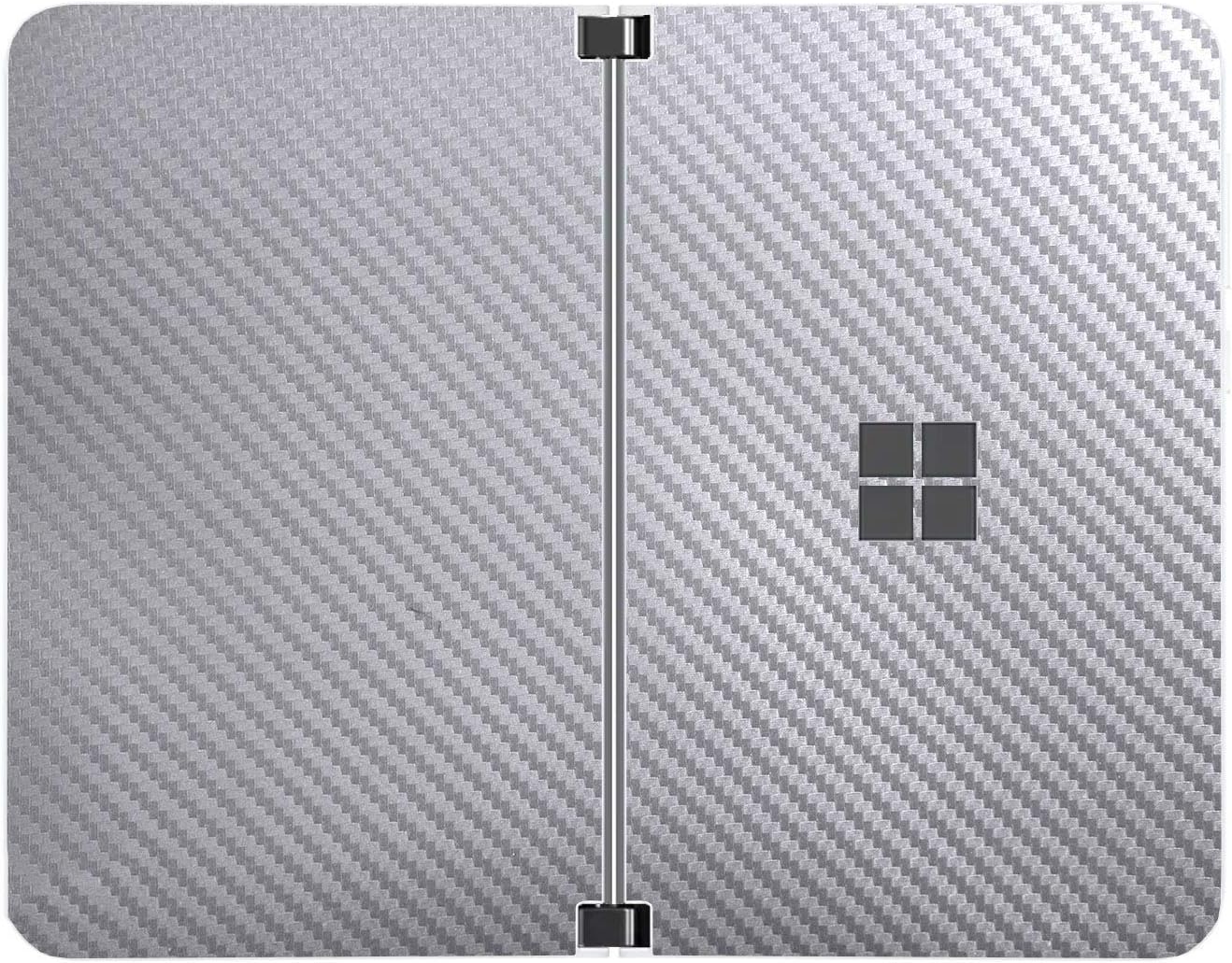 SopiGuard ステッカー Surface Duo Phone 端から端まで精密ビニールスキンラップ(カーボンシルバー)
