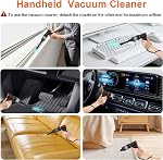 F32MAX Compressed Air Duster-150000RPM Super Power Electric Air Duster and Vacuum Cleaner & Bag Vacuum Sealer 3-in-1,for PC Keyboard Cleaning, Car Interior Cleaning. | compressed air vacuum with brushless motor,3-speed/multiple nozzles,for cleaning c