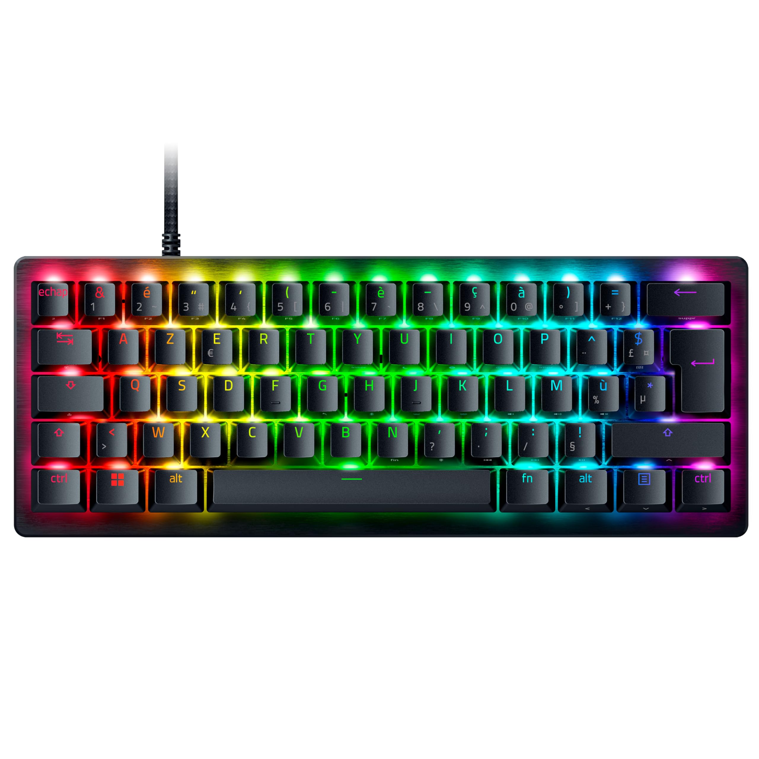 Razer Huntsman V3 Pro Mini (Switches Analog) - Clavier Gamer Optique 60% (Switches Analogiques réglables de 0,​1 à 4,​0mm, Déclenchement Rapide, Touches en PBT Doubleshot) Clavier AZERTY | Noir