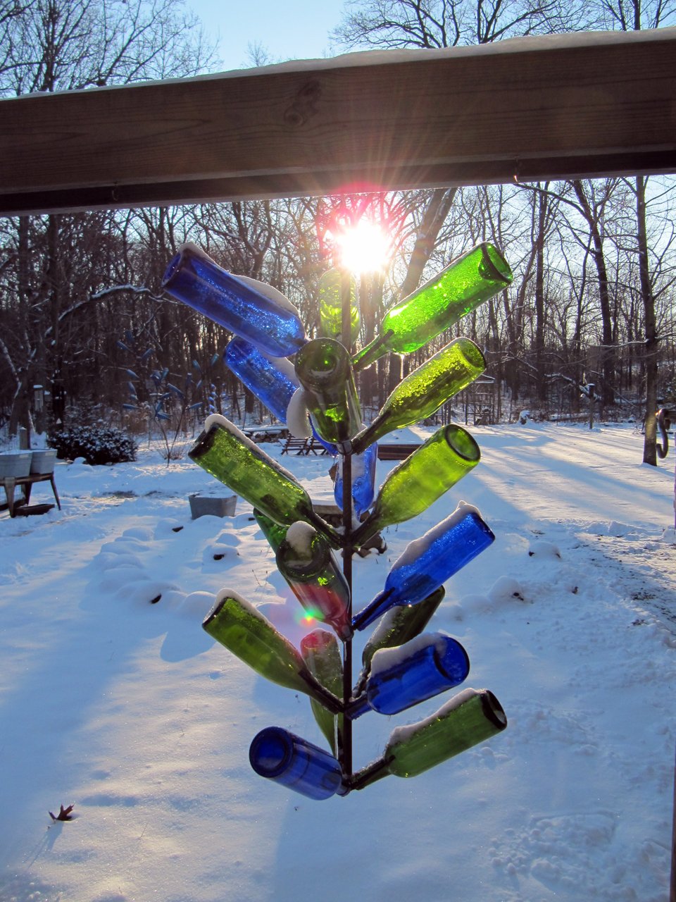 18-Bottle Hanging Bottle Tree w/o Bottles