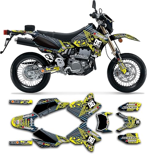 Miniatura 57 de Juego de calcomanías Kungfu Graphics personalizadas para Suzuki DRZ 400 SM Supermoto 1999, 2000, 2001, 2002, 2003, 2004, 2005, 2006, 2007, 2008,