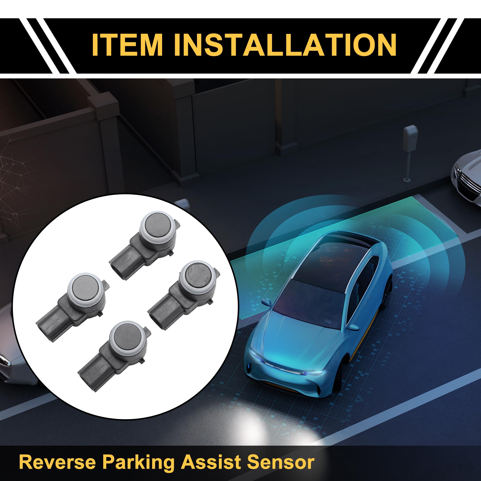 Reverse Backup Parking Sensor For 2010-2018 Dodge Ram – Bumper Park Assist, Painted, 1pc 6 thumbnail image