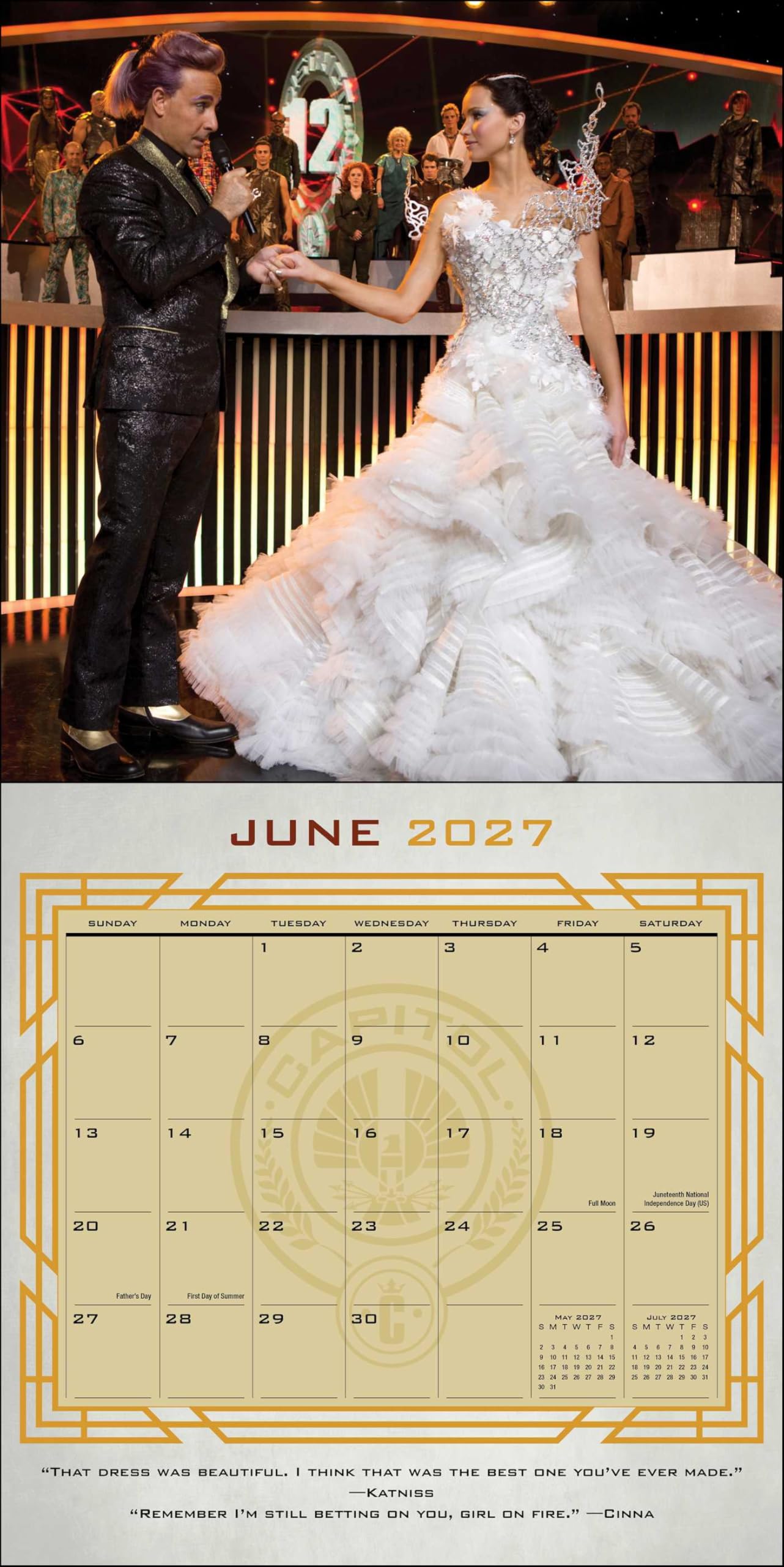 The Hunger Games 2027 Wall Calendar (Includes Full-Color Poster): Original Universe-Publishing Kalender [Mehrsprachig] [Kalender] (Wall-Kalender)