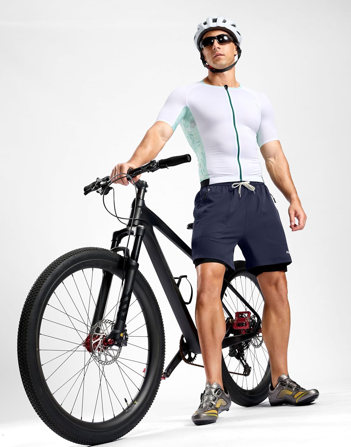 Bikewa Men's Mountain Bike Shorts 4D Padded Loose-fit Cycling Biking Bicycle Riding Biker Shorts for Men Zipper Pockets - Image 7