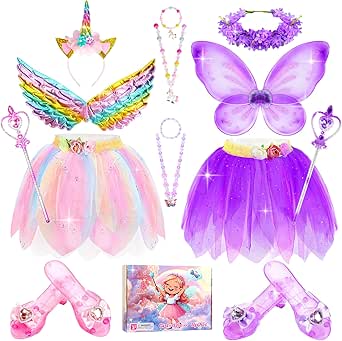HAMSILY Unicorn Costume & Fairy Costume for Girls Princess