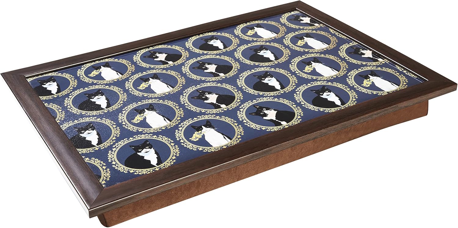 Penguin Home Cushioned Lap Tray with Bean Bag Base/Silky & Comfort