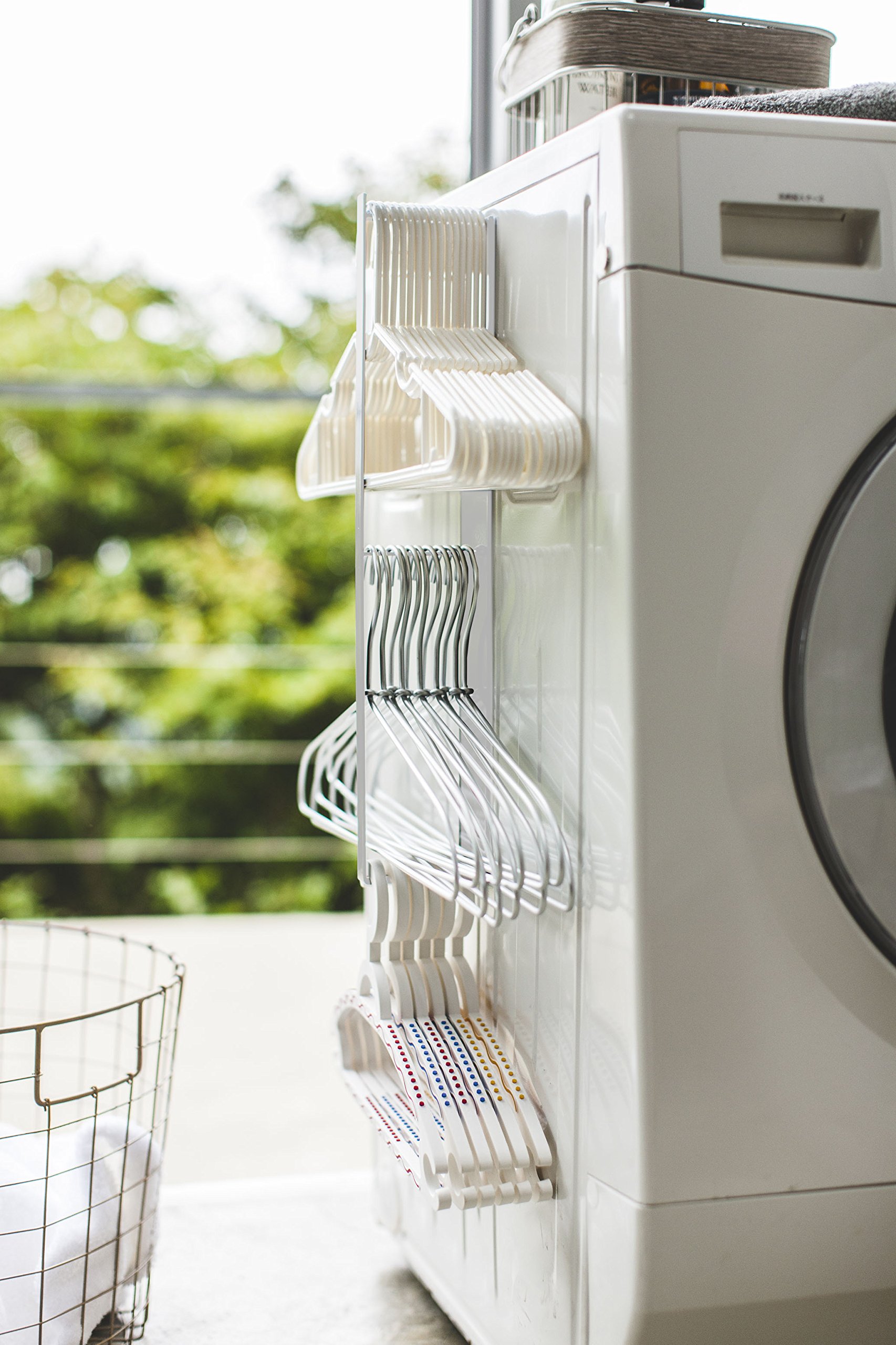 Amazon.com: Yamazaki 3623 Magnetic Laundry Hanger Storage Rack