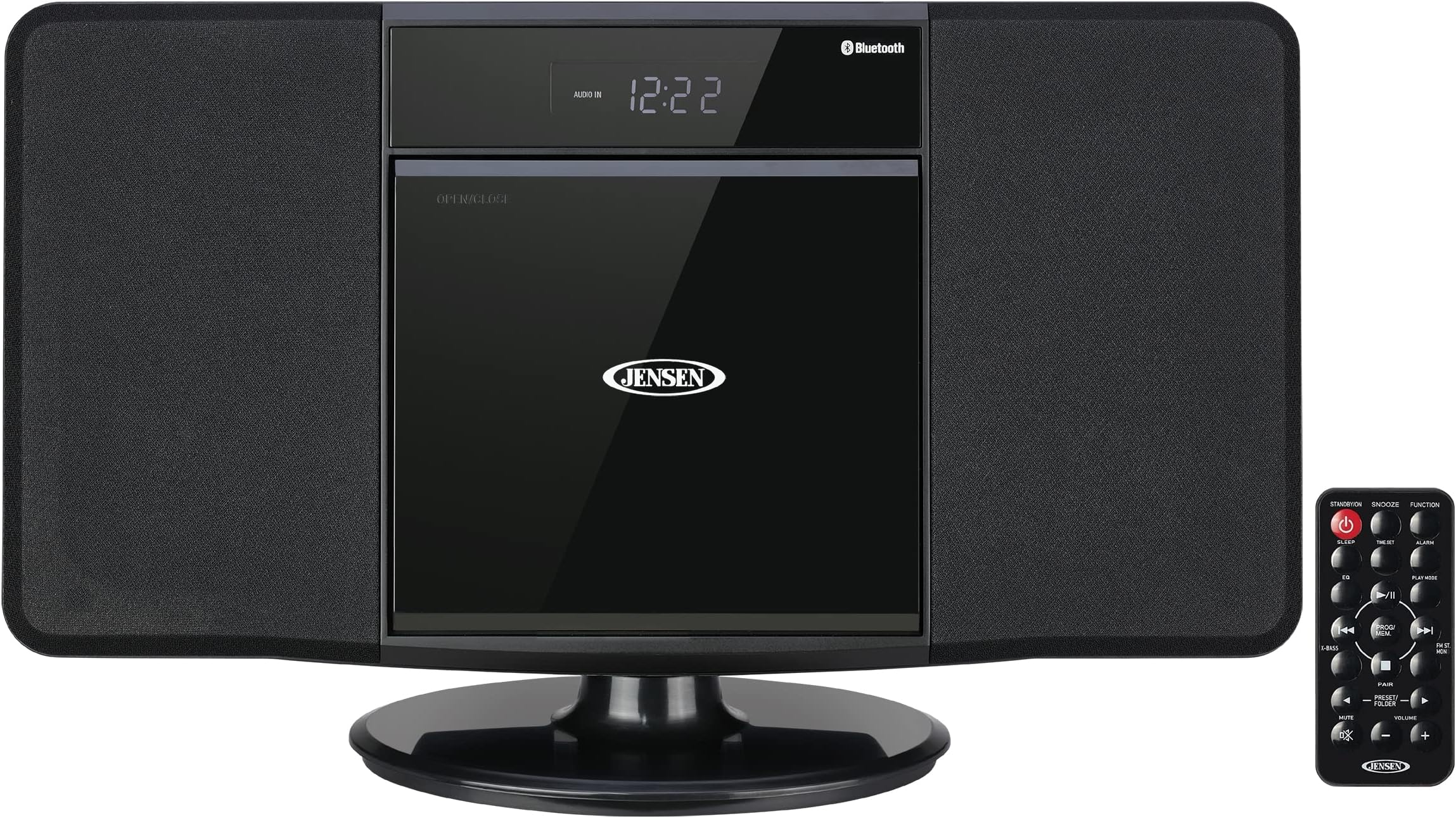 JBS-300 Wall Mountable Bluetooth Music System with MP3 CD Player/Digital AM/FM Stereo Reveiver and Remote Control