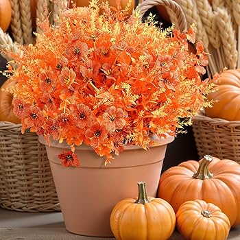 Lot De 18 Fleurs Artificielles Pour Extérieur, Fleurs Artificielles En Vrac Résistantes Aux Uv