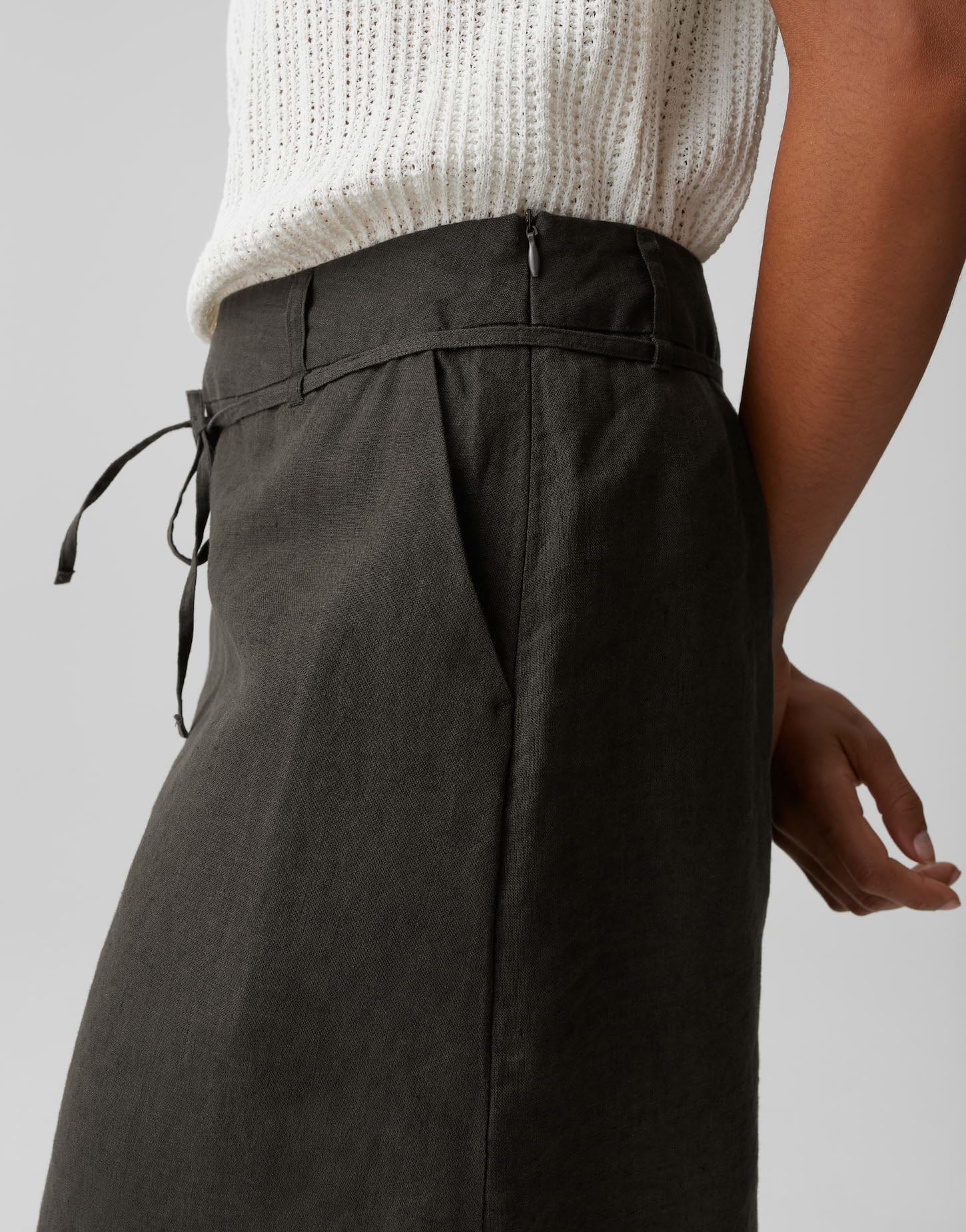 OPUS Damen Minirock | Bleistiftrock aus reinem Leinen