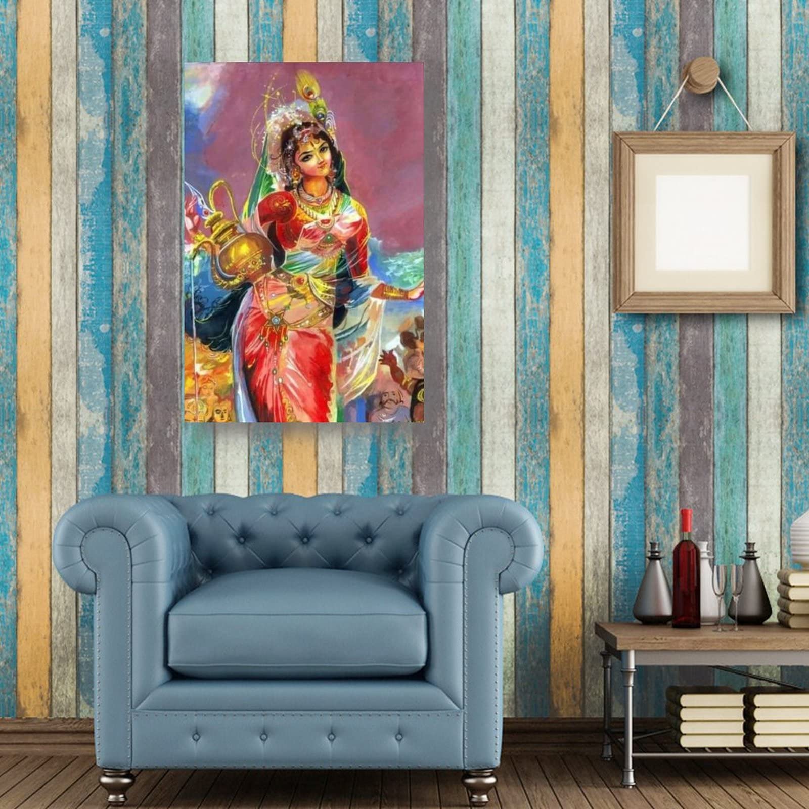 Amazon.com: Indian Goddess Painting Wall Art Decor For Living Room Wall Art  Decor For Bedroom Artworks Canvas Poster Room Aesthetic Wall Art Prints  Home Modern Decor Gifts framed-unframed 20x30inch(50x75cm): Posters & Prints