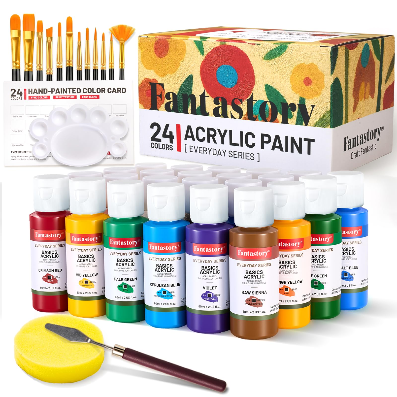 Fantastory 24-Color Acrylic Set 60ml