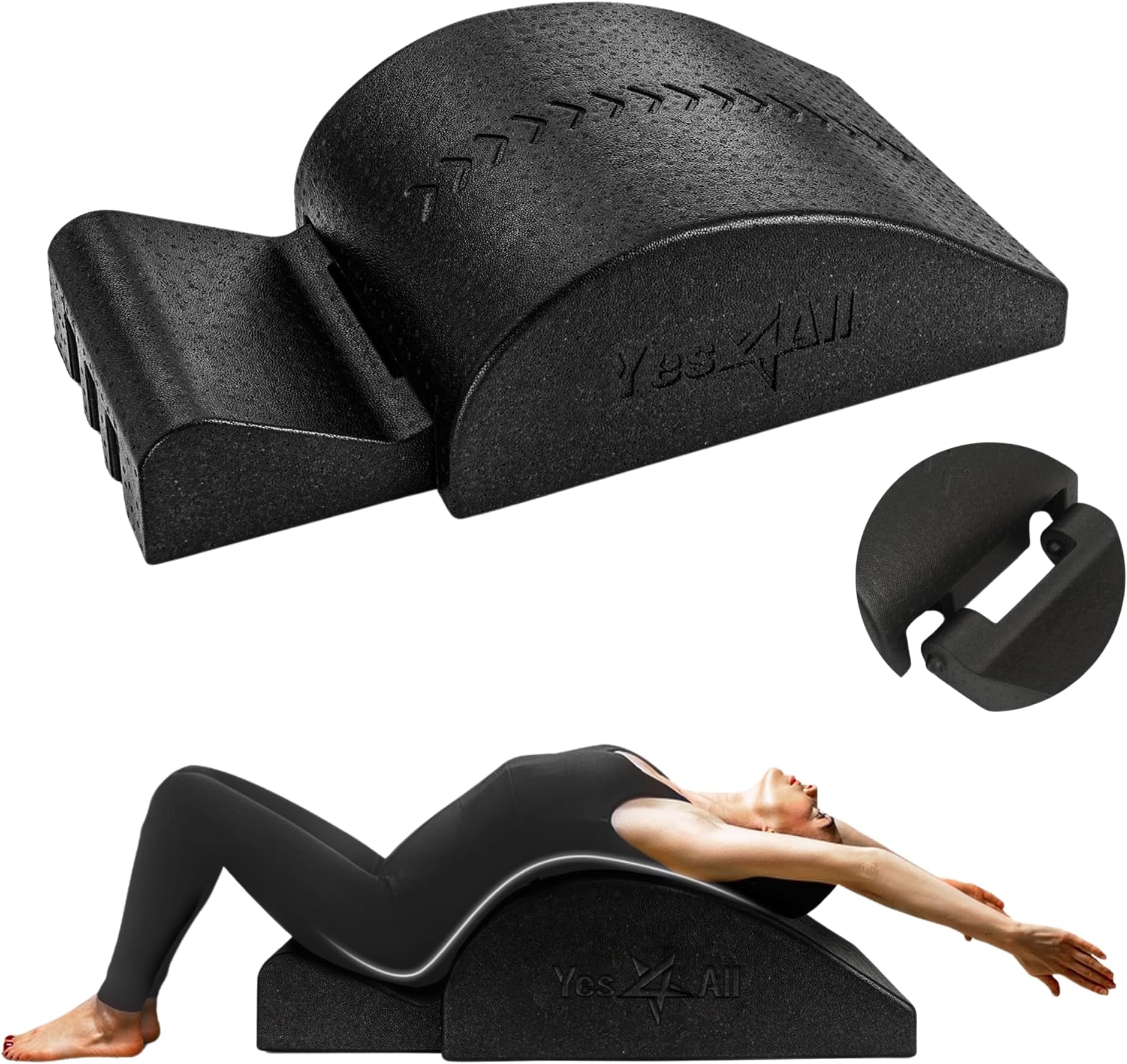 Foldable EPP Spine Corrector Pilates, Pilates Arc, Upgraded Size Balanced Body Barrel