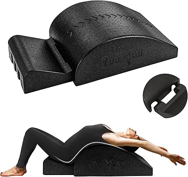 Yes4All Pilates Spine Corrector, Pilates Arc, 350lbs Foldable Pilates Massage Bed Barrel, Core Strengthening and Stretching