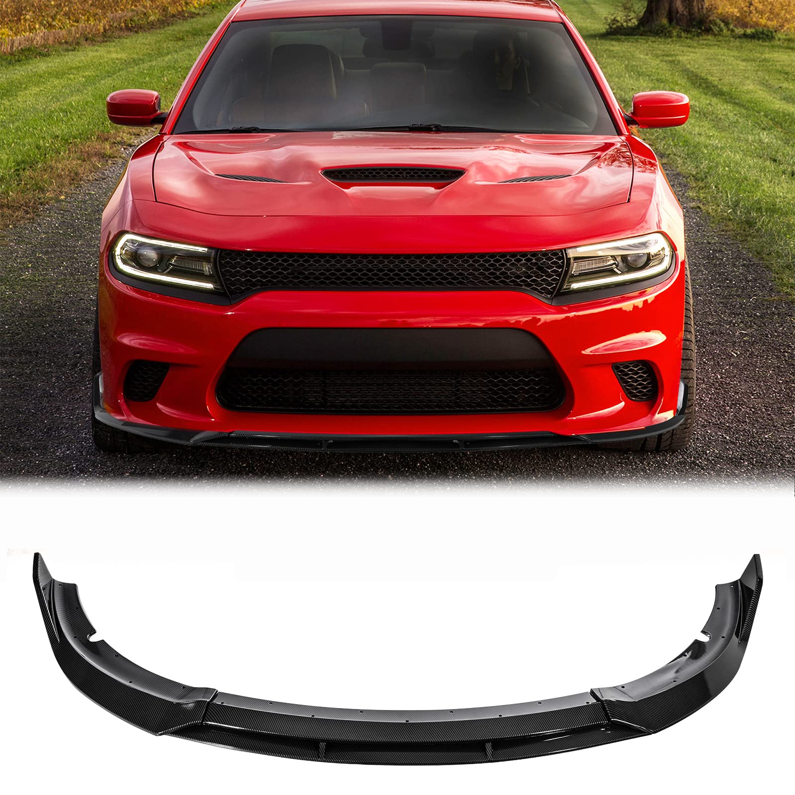AUXMART フロントバンパーリップ 2015-2023 Dodge Charger SRT V2 