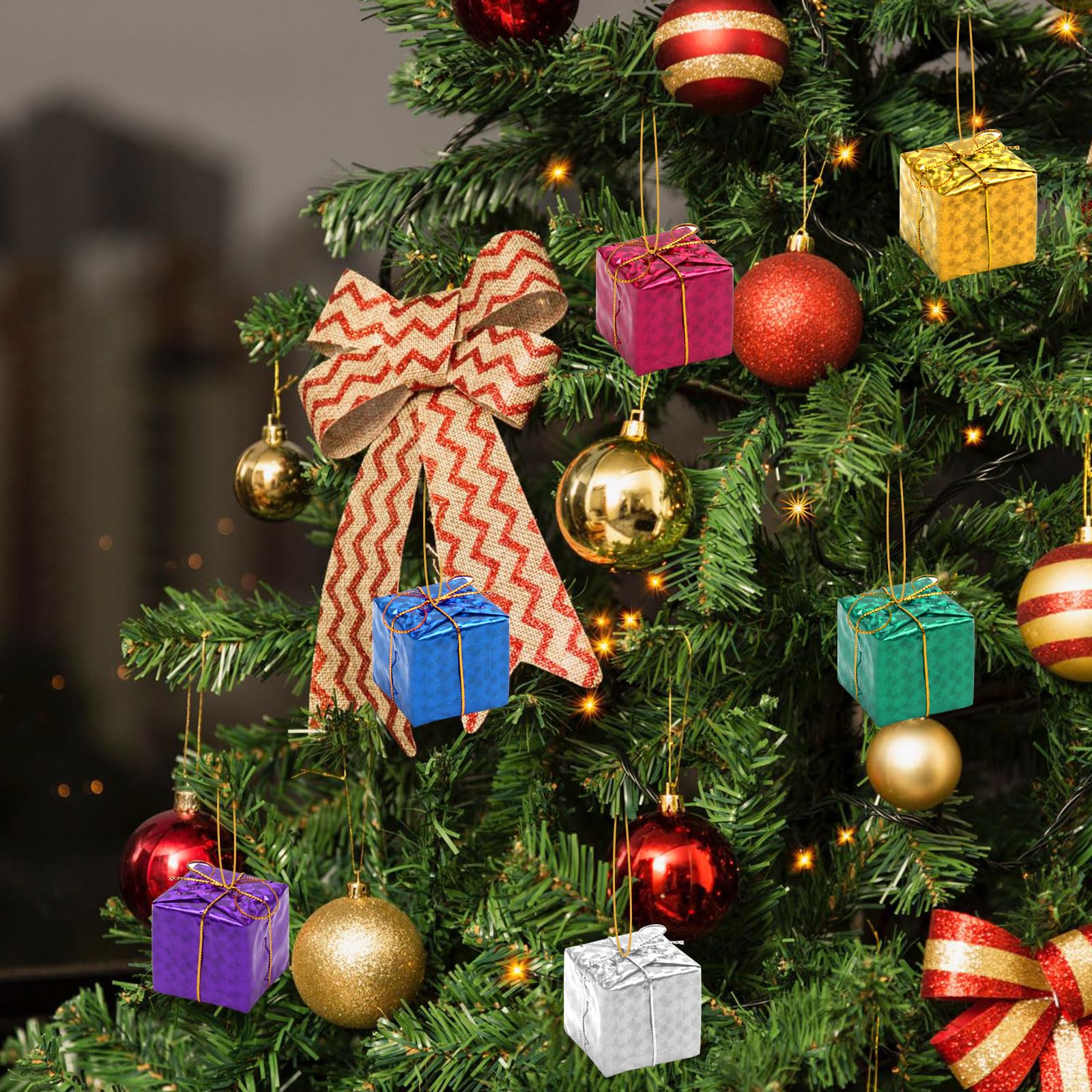 Lot De 9 Mini Sapins De Noël Artificiels Avec Neige - 10, 15 Et 20 Cm - Décoration De Table, Vitrine, DIY - 6