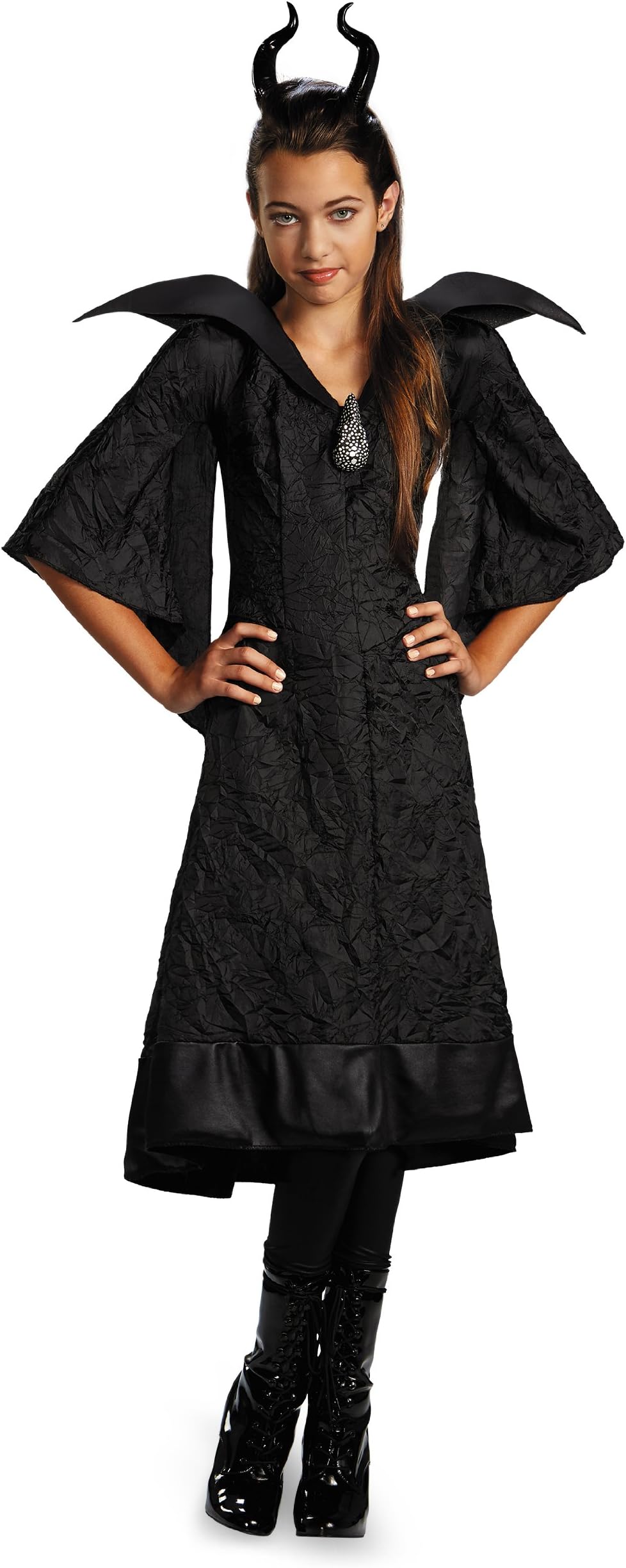 Maleficent Christening Black Gown Classic Costume for Girls